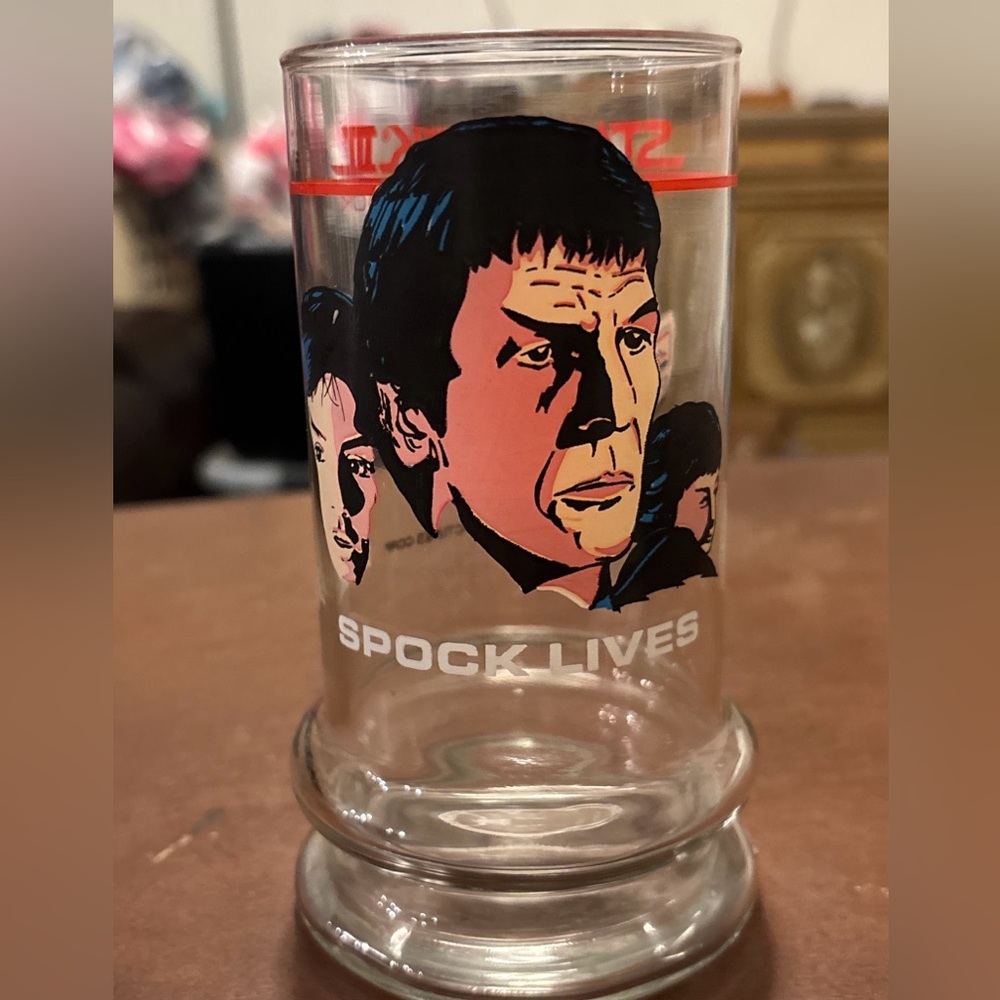 Vintage 1984 - Star Trek lll - Spock Lives -TACO BELL Glass